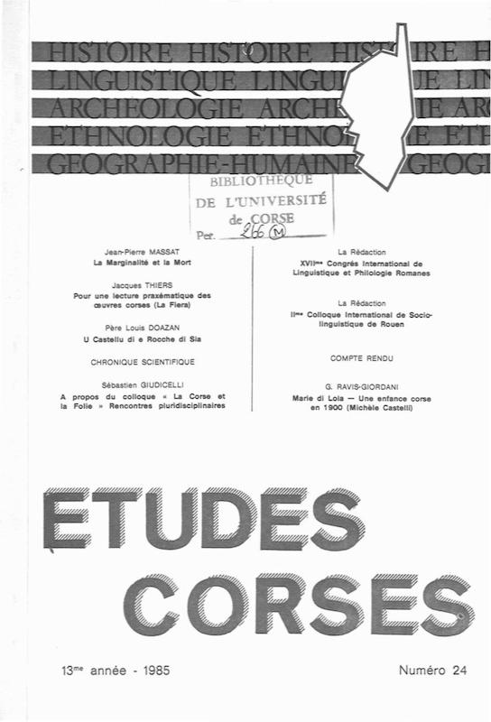 >Études Corses n°24