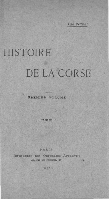 >Histoire de la Corse