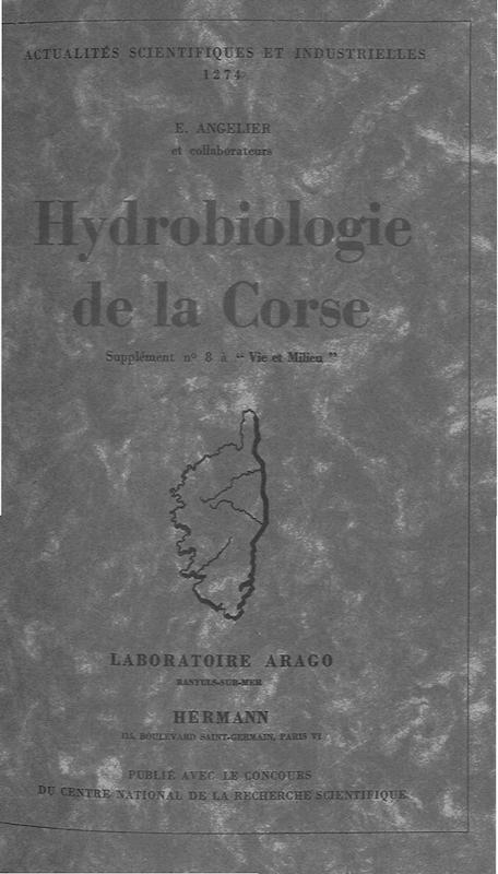 >Hydrobiologie de la Corse
