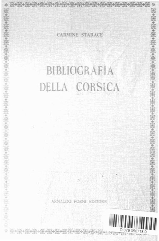 >Bibliografia della Corsica