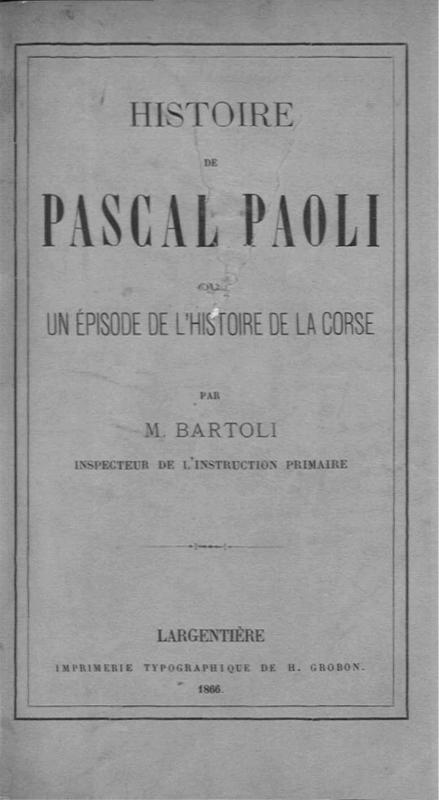 >Histoire Pascal Paoli Bartoli