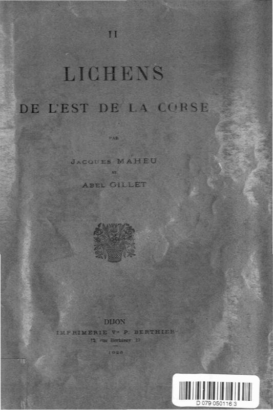 >Lichens de l’est de la Corse