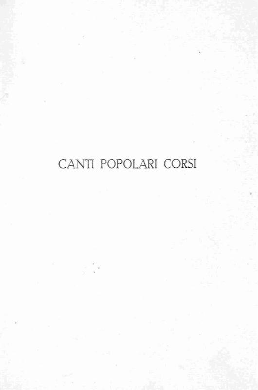 >Canti popolari corsi
