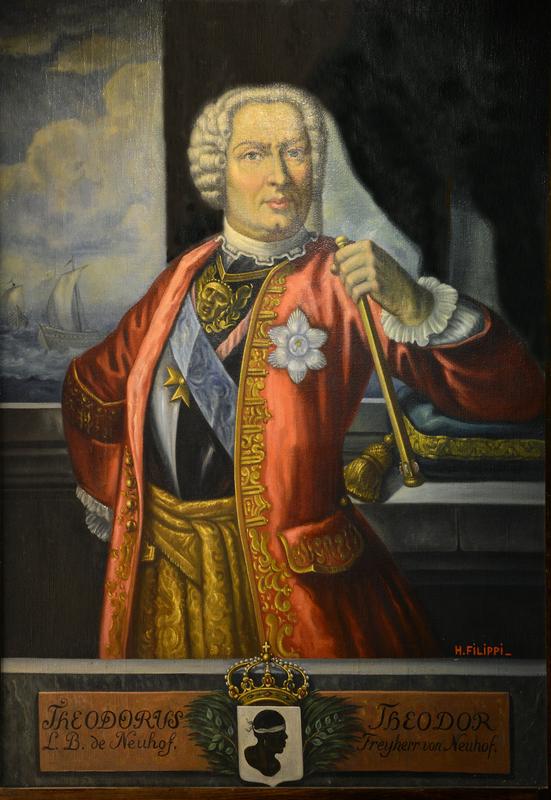 >Portrait de Théodore de Neuhoff