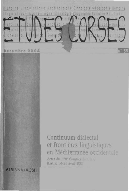 >Études corses n°59