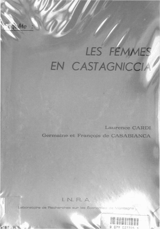 >Les Femmes en Castagniccia