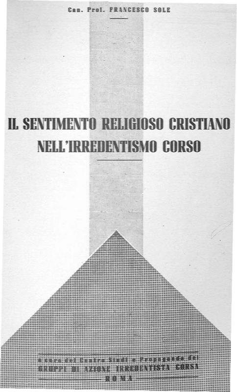 >Il sentimento religioso cristiano nell’irredentismo corso