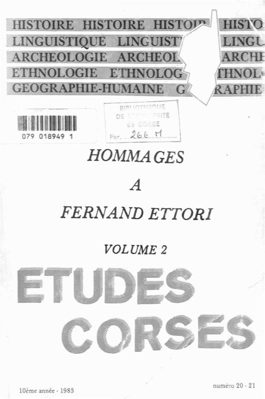 >Études Corses n°20-21