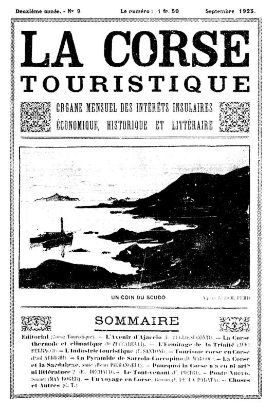 >La Corse touristique. Septembre 1925