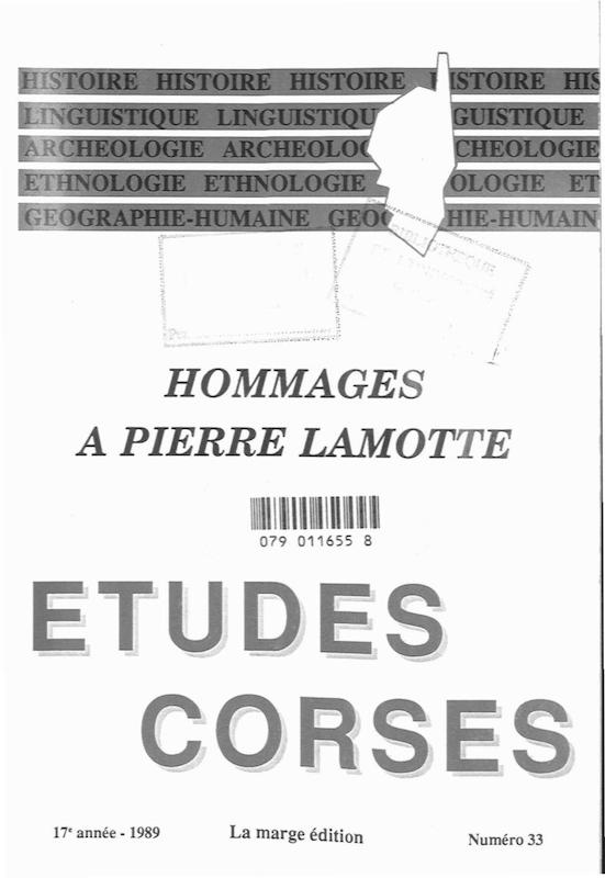 >Études Corses n°33