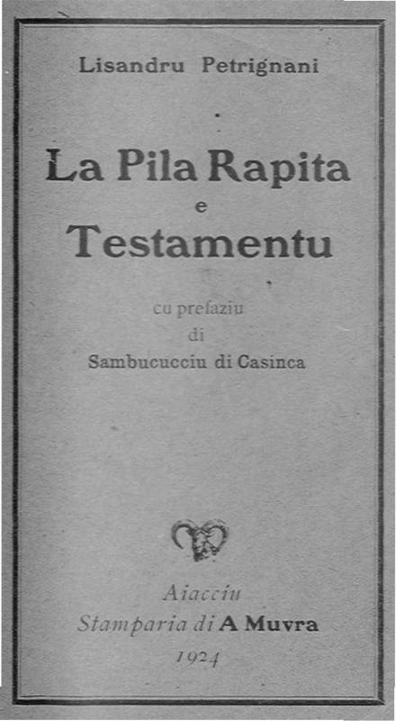 >La pila rapita e testamento