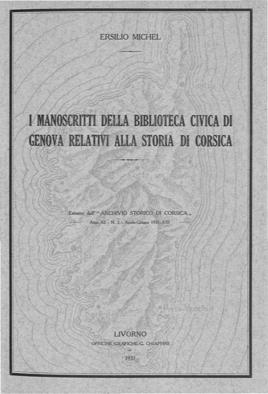 >I manoscritti della Biblioteca Civica di Genova