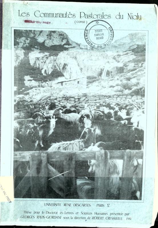 >Les communautés pastorales du Niolu (Corse)