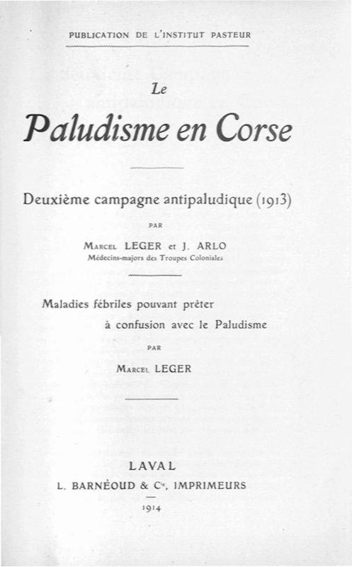 >Le paludisme en Corse