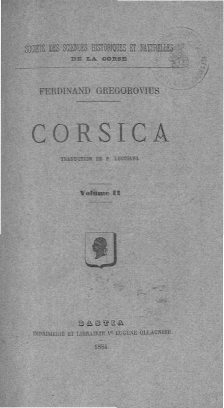 Corsica, Volume 2