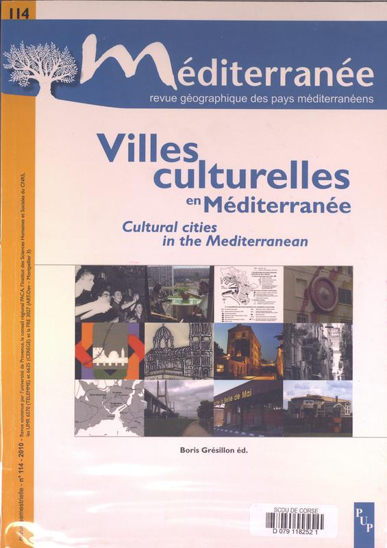 Villes culturelles en Méditerranée
