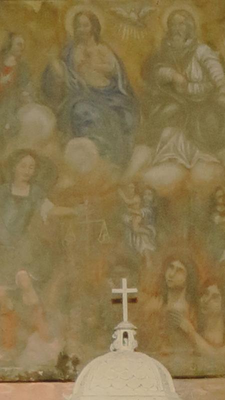 Tableau Âmes du Purgatoire avec San Michele