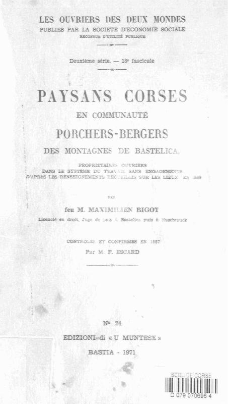 >Paysans corses