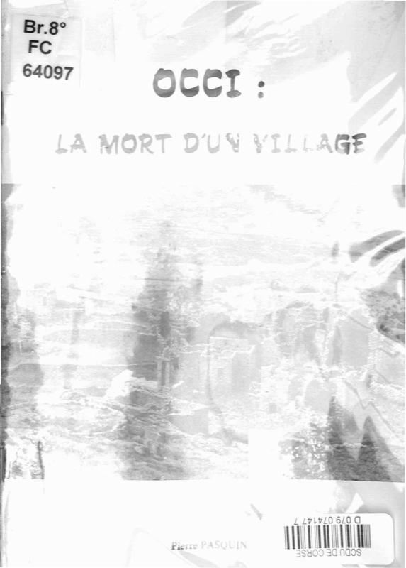>Occi : la mort d’un village