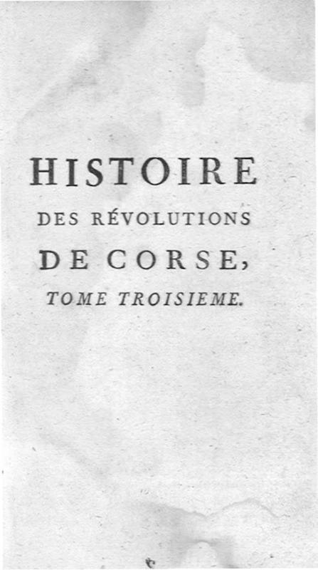>Histoire des révolutions de Corse