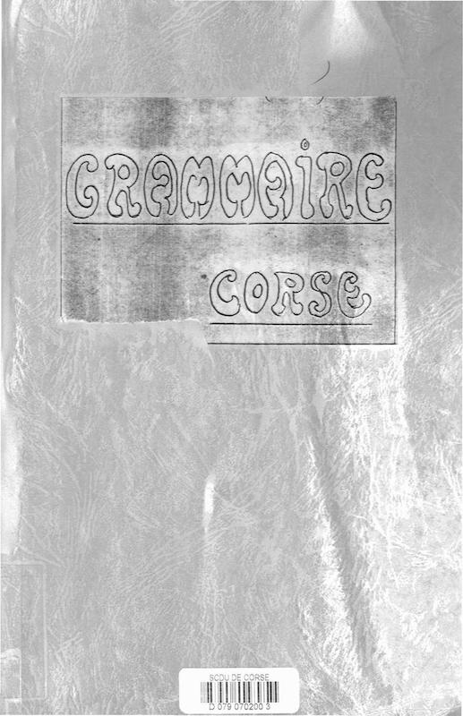 >Grammaire corse