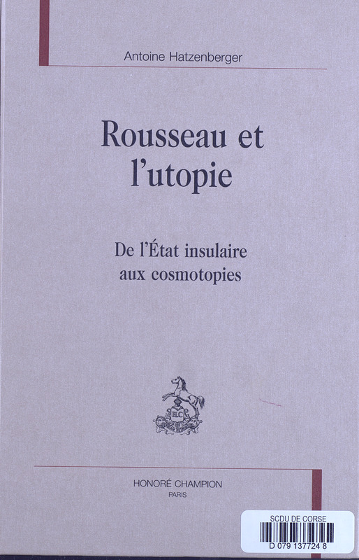 >Rousseau et l'utopie