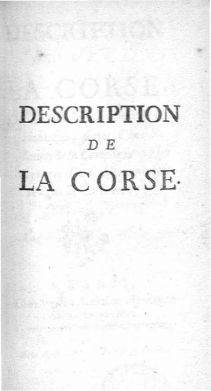 Description de la Corse