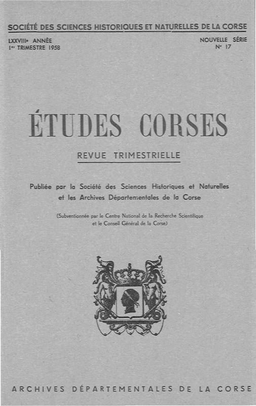>Études Corses n°17