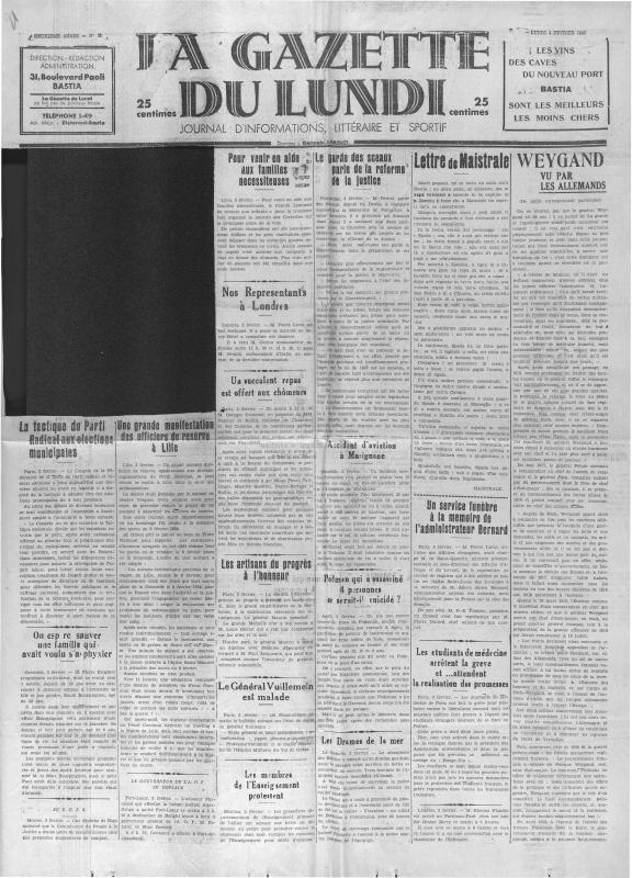 La Gazette du lundi (1935-02)