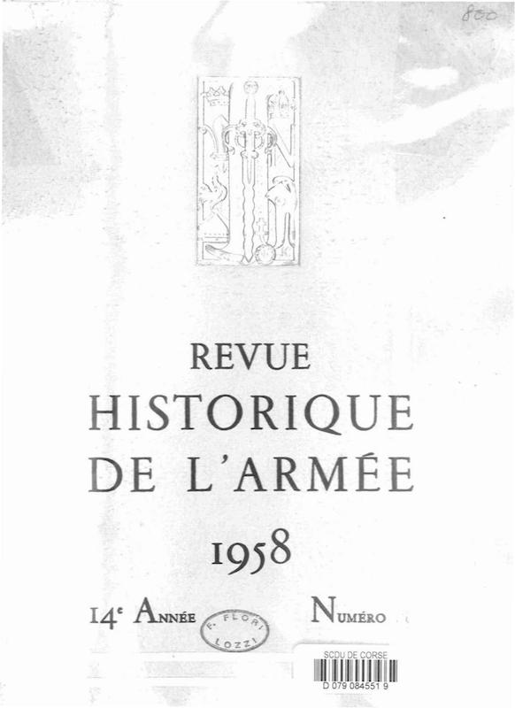 >Revue historique de l'armée