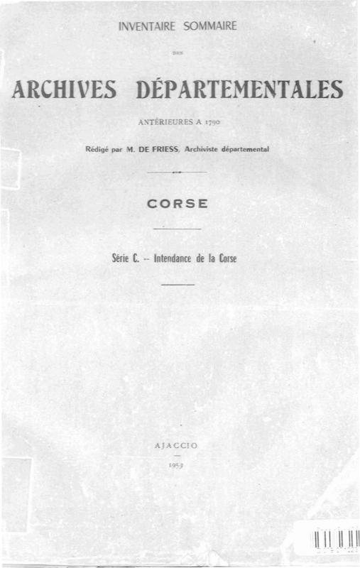 >Archives départementales antérieures à 1790