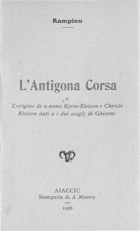 >L'antigona corsa