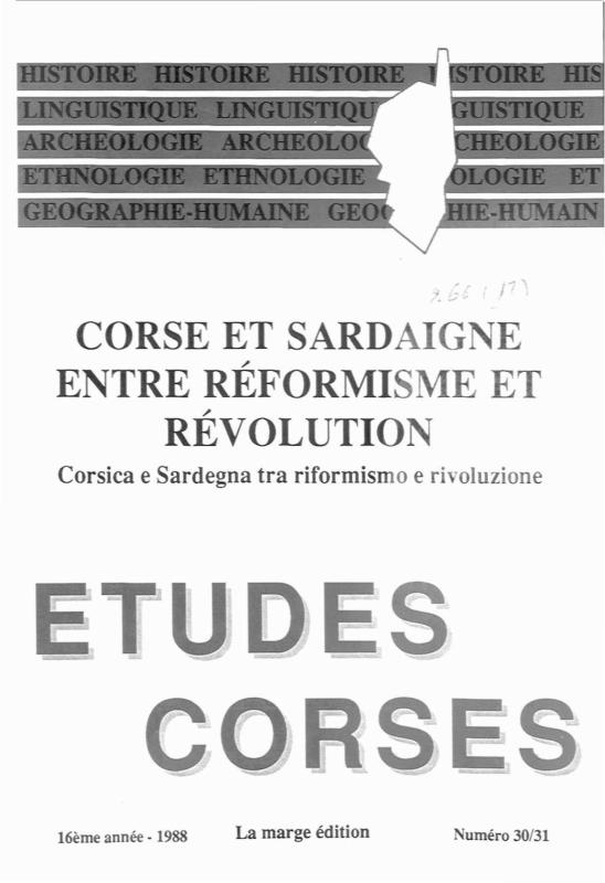 >Études Corses n°30-31