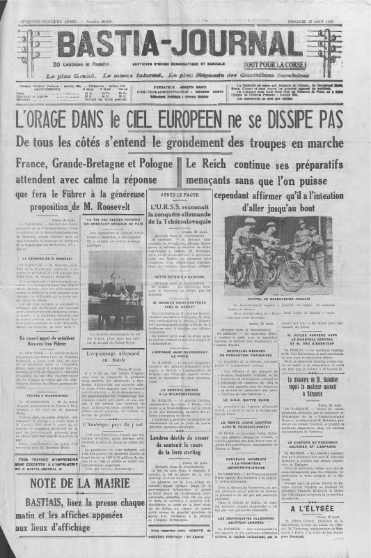 >Bastia-Journal (1939-08)