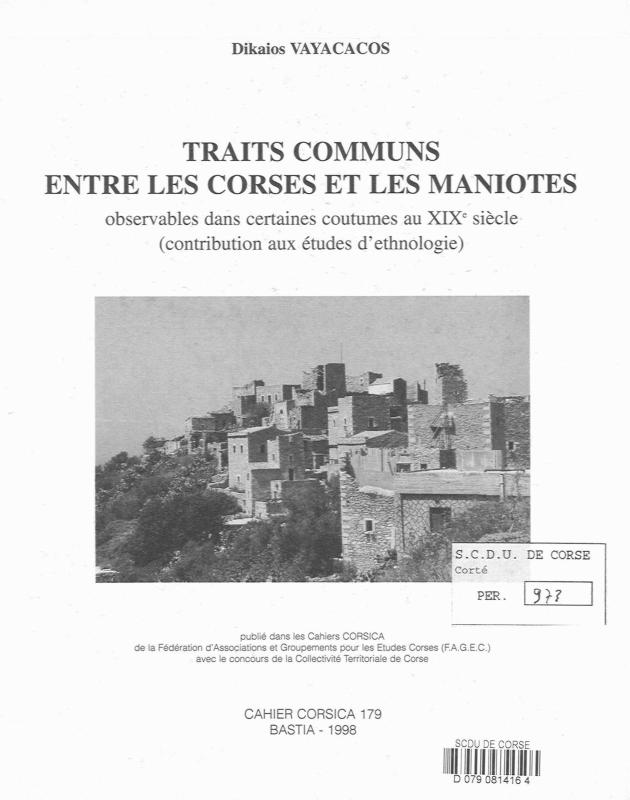 >Cahiers Corsica N°179