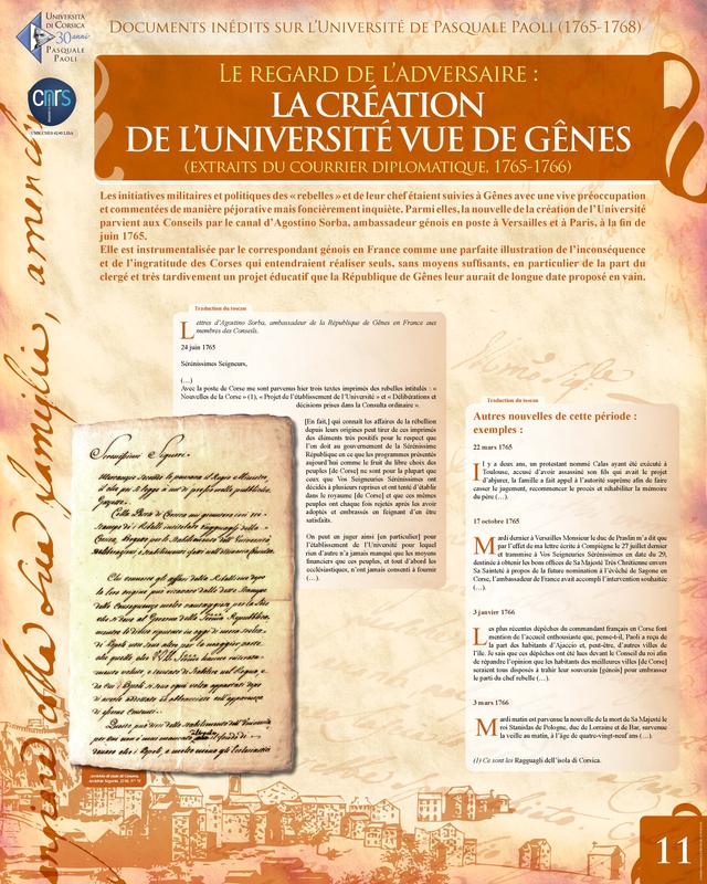 >Documents inédits sur l’Université de Pasquale Paoli (1765-1768)