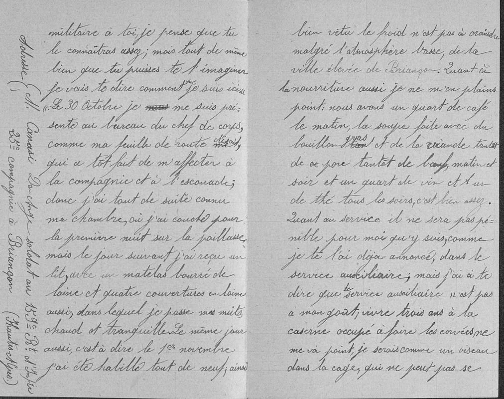 Correspondances familiales : Lettres de Joseph-Antoine Canasi à ses frères