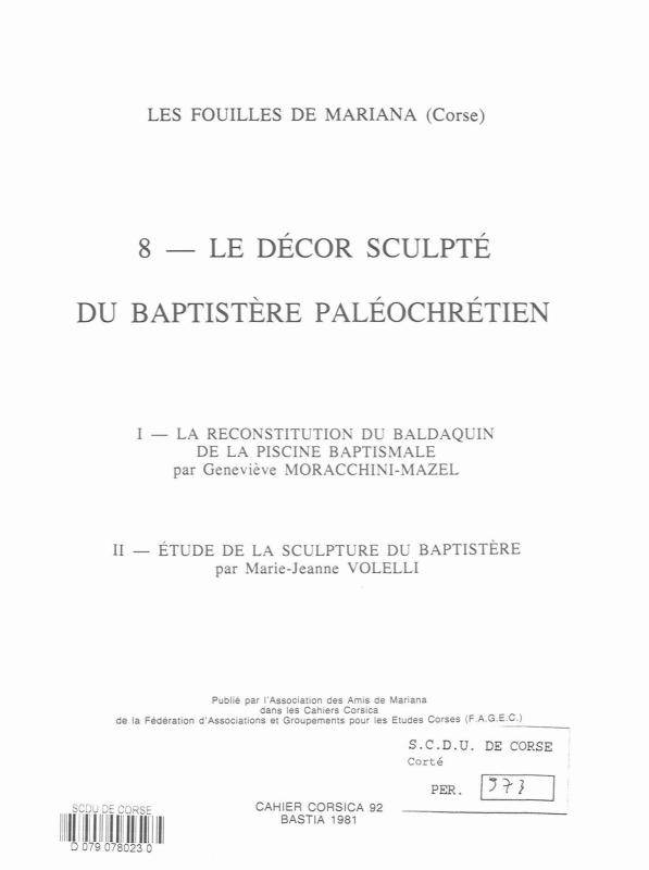 >Cahiers Corsica N°92