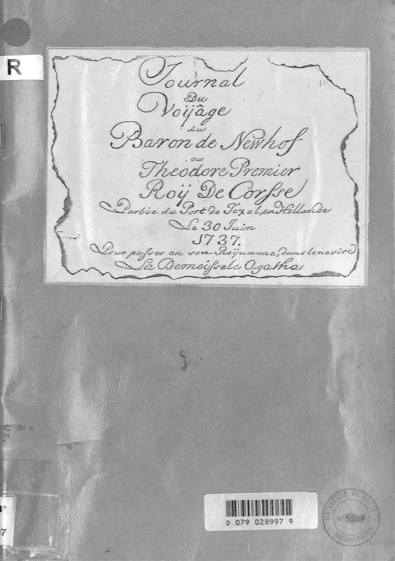 >Journal du voyage du Baron de Newhof