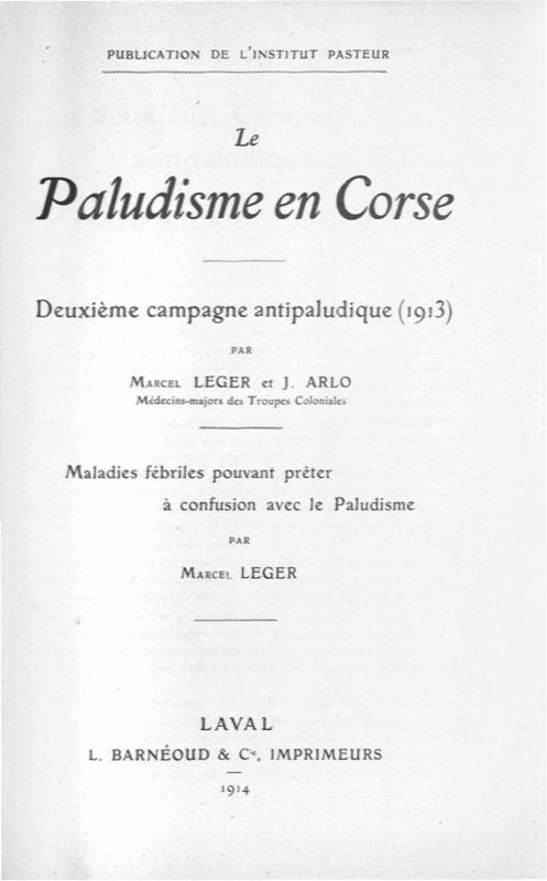 >Le paludisme en Corse