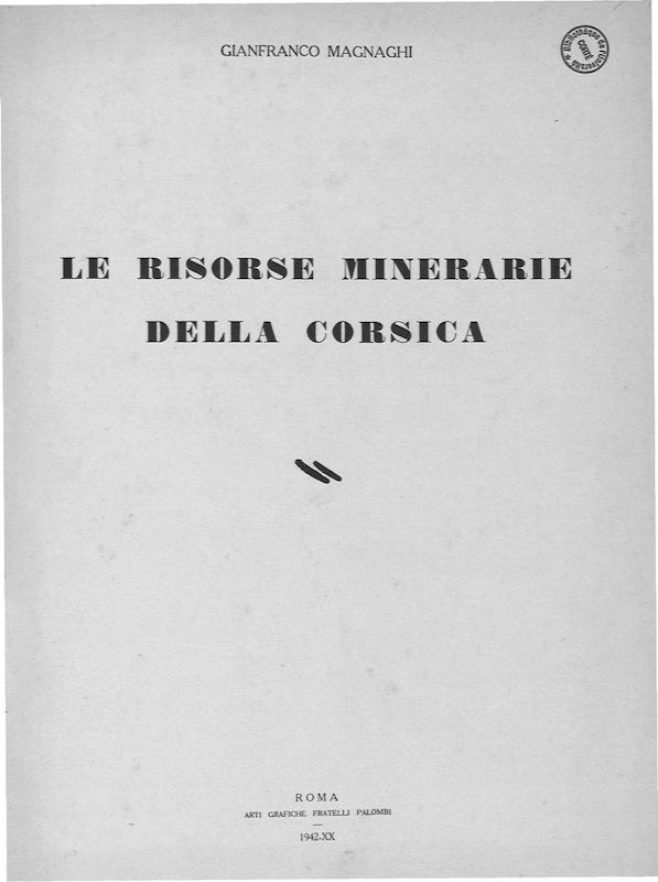 >Risorse Minerarie della Corsica