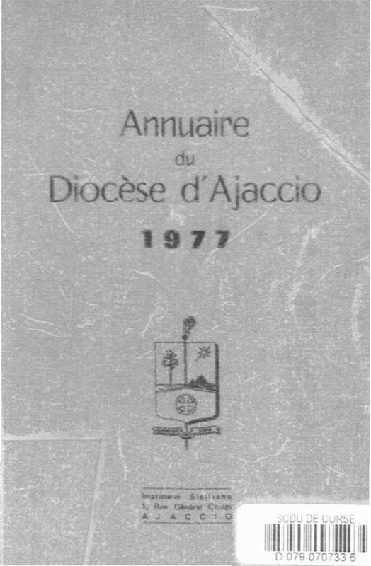 >Annuaire Diocèse Ajaccio 1977
