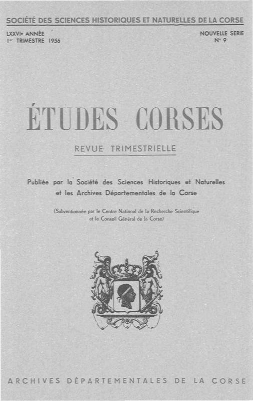 >Études Corses n°9