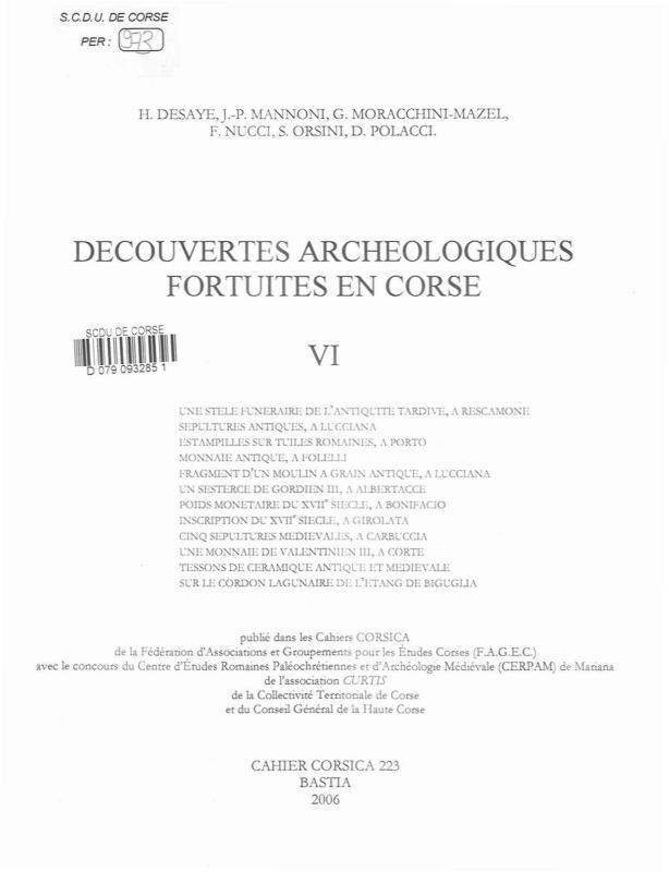 >Cahiers Corsica N°223