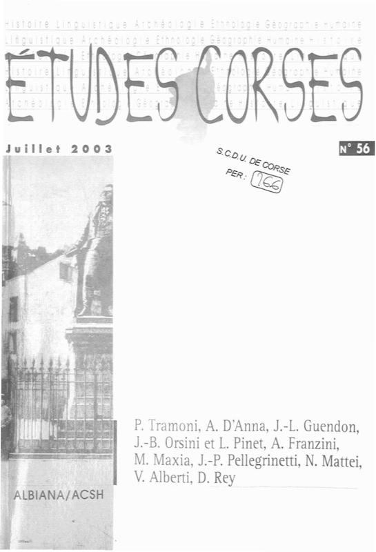>Études Corses n°56
