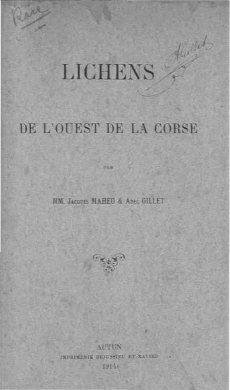 >Lichens de l’ouest de la Corse