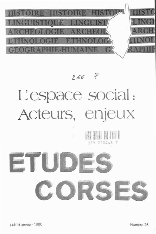Études Corses n°26