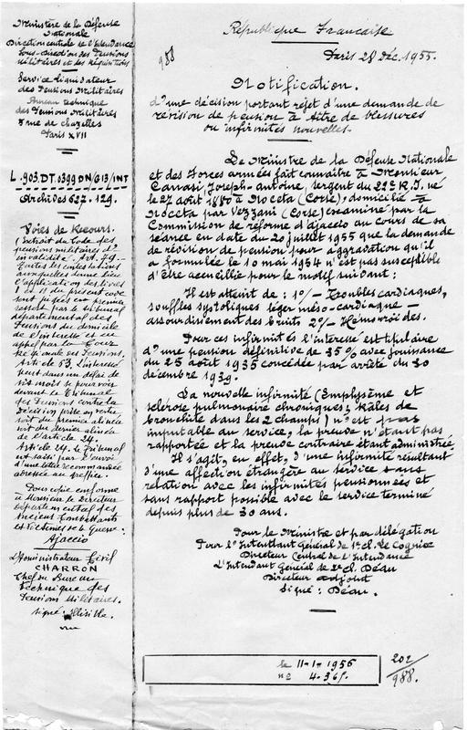 Notes de service aux colonies (Joseph-Antoine Canasi)