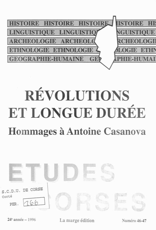 >Études Corses n°46-47