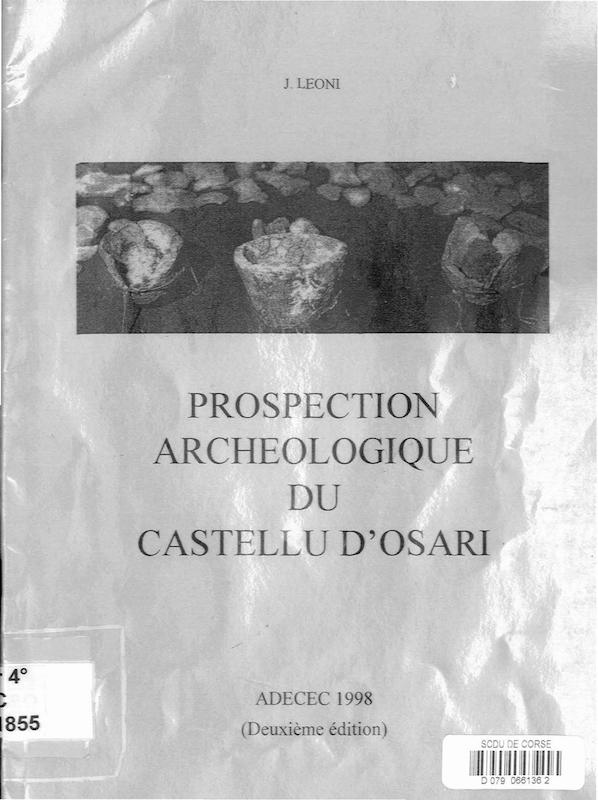 Prospection archéologique du Castellu d'Osari